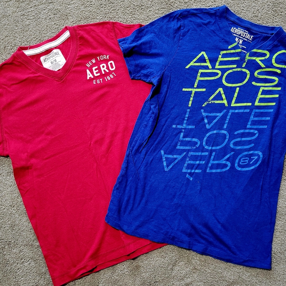 Men's Aeropostale Tees Sz Med